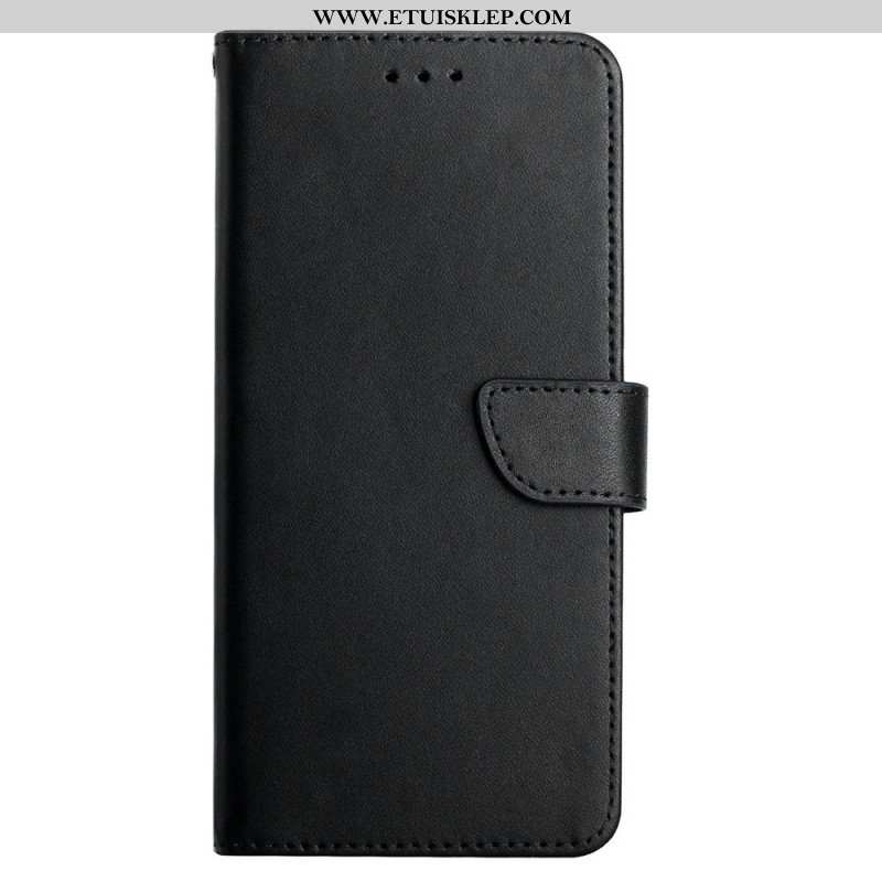 Etui Folio do Oppo A54 5G / A74 5G Prawdziwa Skóra Nappa